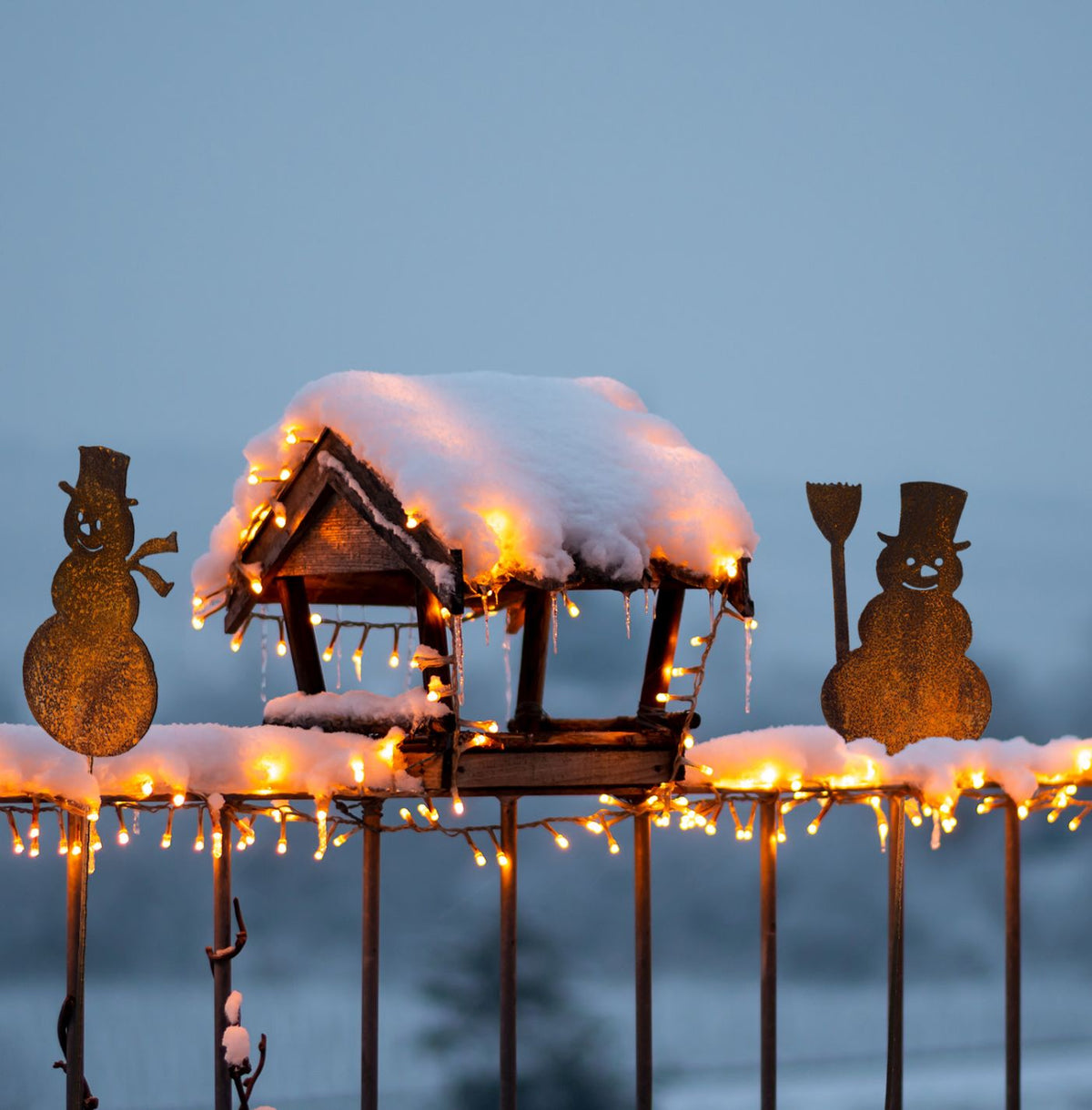 Perfekte Gartendeko Weihnachten oder Weihnachtsdeko Haustür